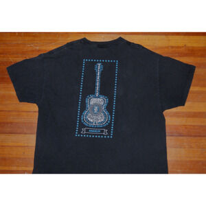 House of Blues Anaheim Shirt Mens 2XL Guitar Print Vintage 2 Sided USA Made
